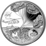 Ascension Island APOLLO-13 NASA Official Coin 50th ANNIVERSARY FIRST WALK ON THE MOON 1 Crown Silver coin 2020 Ultra High Relief Concave shaped Proof 2 oz